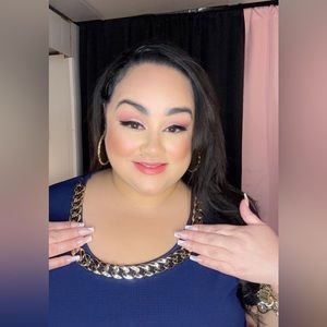 Blue and pink dress size 22